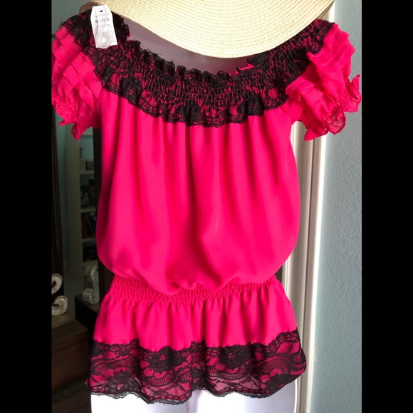 Hot Pink Blouse - Picture 4 of 5